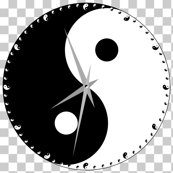 Free: SVG Yin Yang Clock - Scripted 