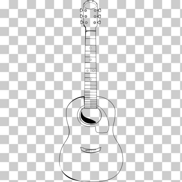 Free SVG Acoustic guitar nohat.cc