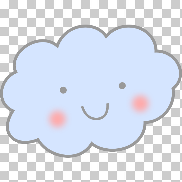 freesvgorg,cloud,cute,happy,kawaii,smile,smiling cloud,stickers,stuffilike,baby blue,svg