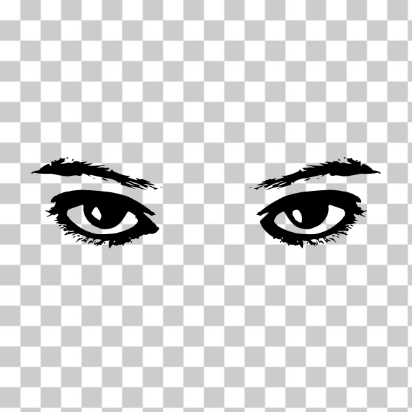 clip art,clipart,eye,eyebrow,face,image,look,people,pupil,Shiny Happy People,svg,freesvgorg