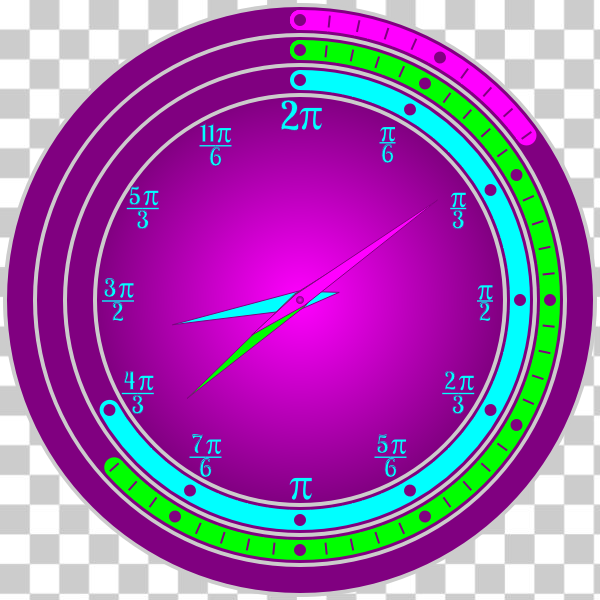 analog,animated,circle,Circumference,clip-art,clock,day,degrees,hour,magenta,minute,pi,purple,scripted,time,Home accessories,javascript,Wall clock,radians,Manuelas Favourites,google fonts,svg,freesvgorg