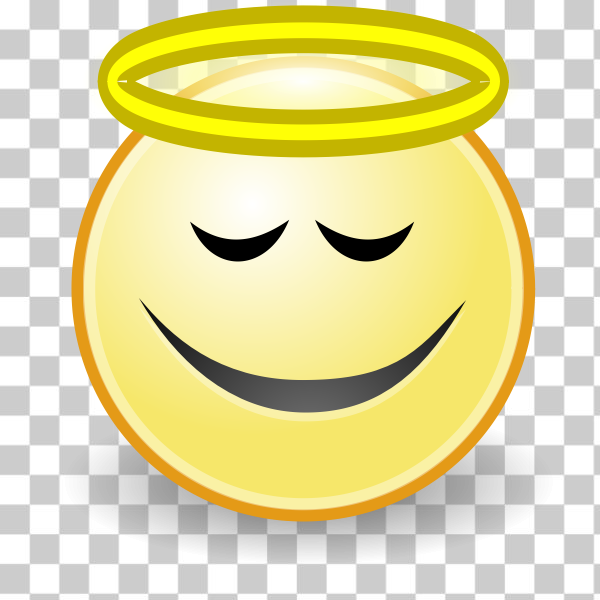 Smiley,yellow,Facial expression,svg,freesvgorg,angel,cartoon,emote,emoticon,face,head,icon,innocent,mouth,smile