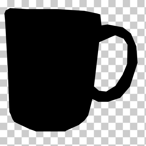 freesvgorg,black,clip-art,cup,drinkware,mug,tableware,black and white,Serveware,Coffee cup,svg