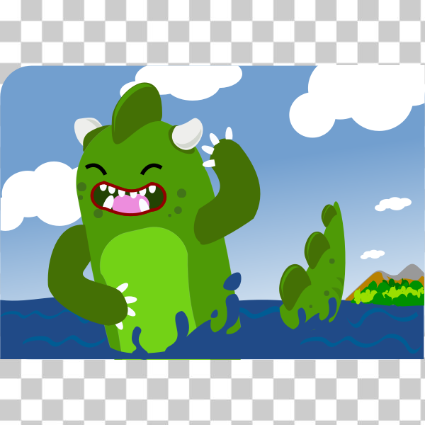Free: SVG Sea monster creature 