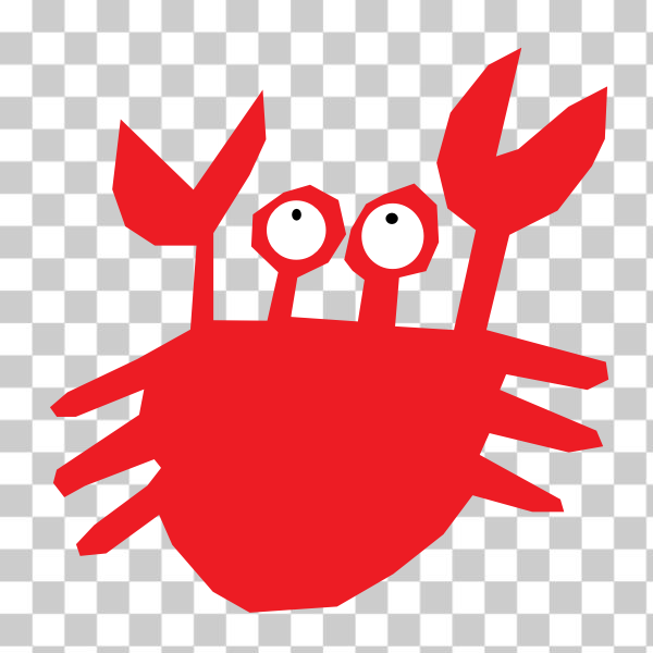 2016,animal,cartoon,clip-art,crab,crustacean,gesture,illustration,Lazur,red,seafood,URH,Decapoda,NicholasJudy456,svg,freesvgorg