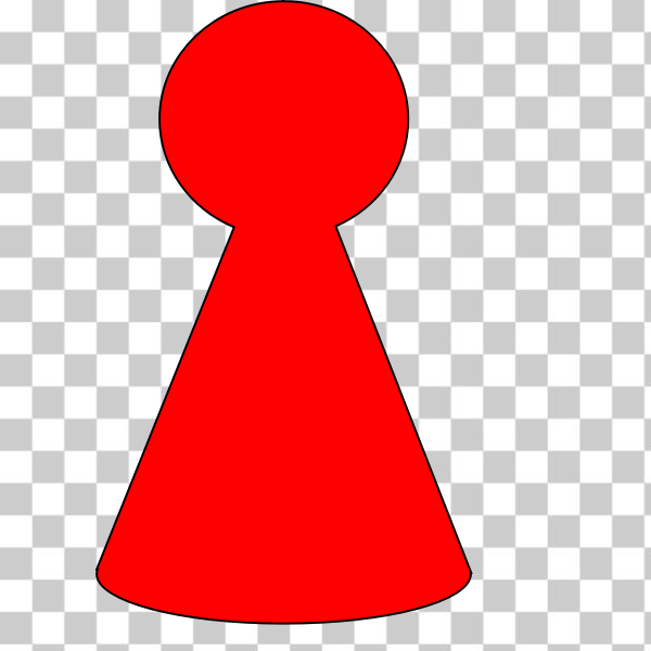 board,clip-art,cone,game,graphics,ludo,piece,playing,red,game pieces,svg,freesvgorg