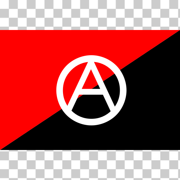 Free SVG Anarchist Flag With A Symbol Nohat Cc