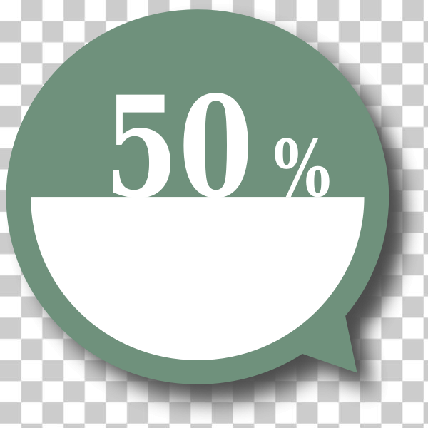 50,50 percent,50%,abstract,bubble,callout,clipart,speech,svg,freesvgorg