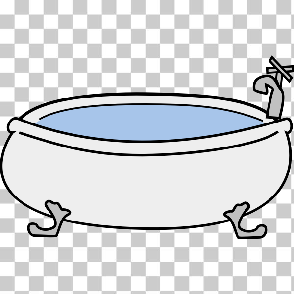 bath,bathtub,cartoon,empty,faucet,filled,tub,water,NOUNS,svg,freesvgorg
