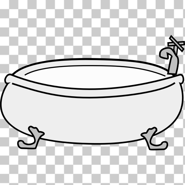 bath,bathtub,cartoon,empty,faucet,tub,water,svg,freesvgorg