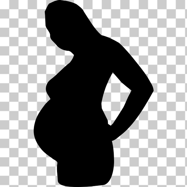 pregnant woman silhouette png
