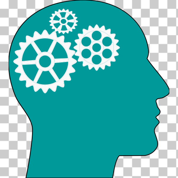 Cognitive,cogwheel,gear,gears,head,Research,thinking,remix+240431,analytical,svg,freesvgorg