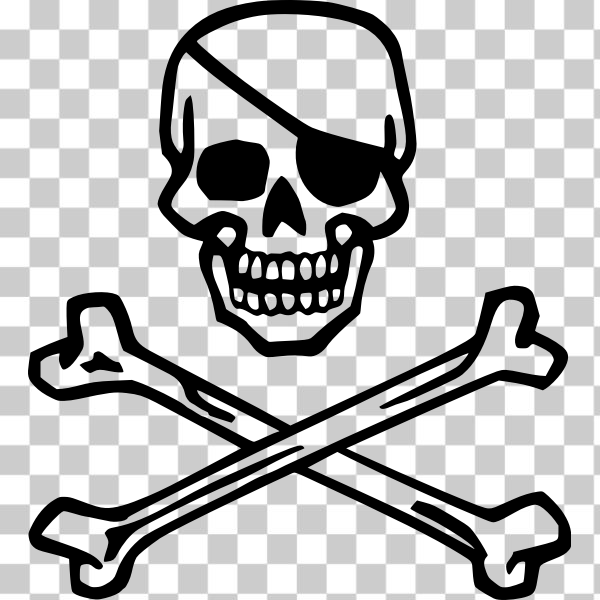 Pirate skull and crossbones SVG, Pirate skull and crossbones svg