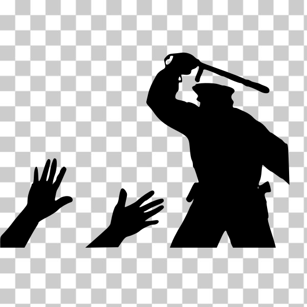 clip art,clipart,man,people,police,public domain,silhouette,violence,Interesting Things,svg,freesvgorg
