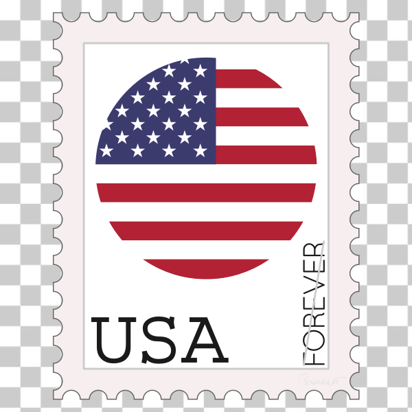 America,American,flag,Logo,Mail,postage,postal,stamp,USA,svg,freesvgorg
