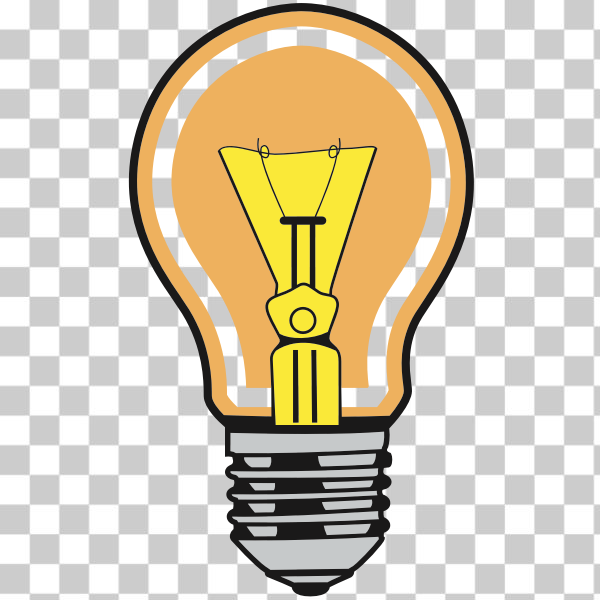 bulb,electric,idea,incandescent,lamp,light,light-bulb,Incandescent light bulb,svg,freesvgorg
