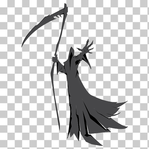 Free: SVG Grim Reaper Illustration 