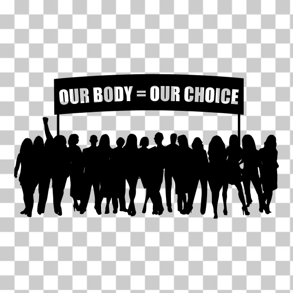 abortion,choice,crowd,female,Feminism,freedom,people,pregnant,protest,right,silhouette,women,woman rights,remix+214866,svg,freesvgorg
