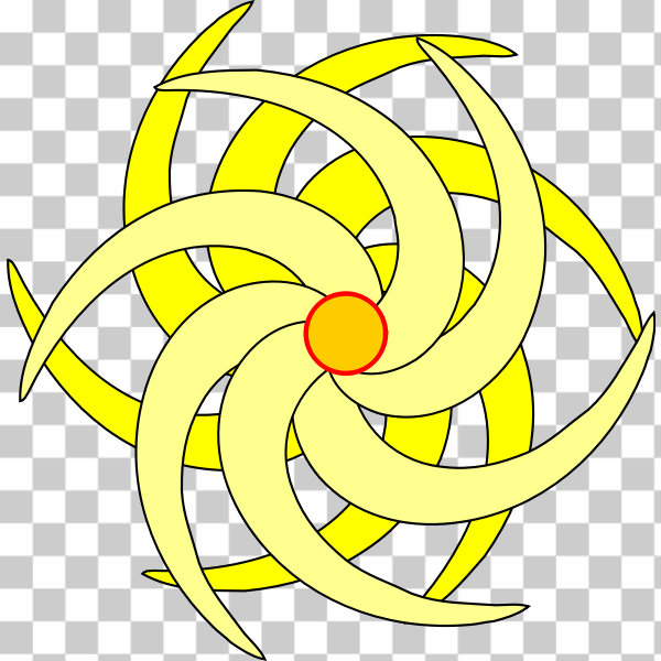 circle,flower,graphics,Logo,symbol,yellow,ak flower,bujung flower,svg,freesvgorg