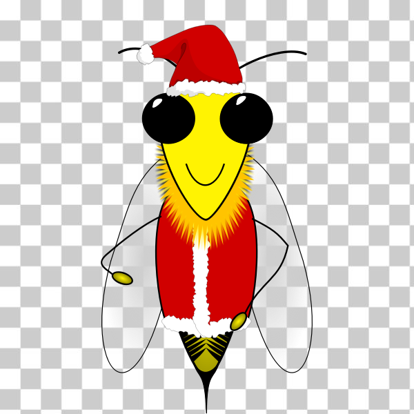 bee,Christmas,comb,hive,holidays,honey,Santa,svg,freesvgorg