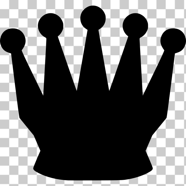 black,clip-art,crown,dame,gesture,hand,illustration,noir,noire,queen,silhouette,symbol,black and white,echec,reine,svg,freesvgorg