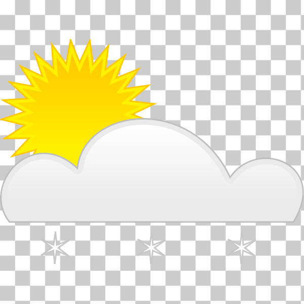 card,cloud,heavy,icon,map,meteorological,snow,sun,symbol,weather,winter,svg,freesvgorg