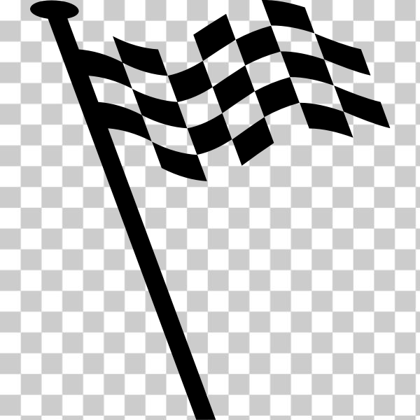 Finish Flag on a Pole, SVG F1 Race Flag, Checkered Flag Svg, Race