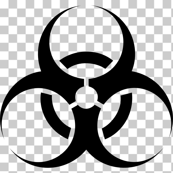 bacteria,bin,bio,biohazard,biological,box,danger,hazard,safety,sign,symbol,warning,bacterium,svg,freesvgorg