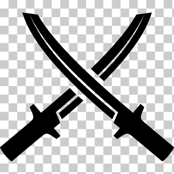 Crossed swords SVG vector file (1607615)