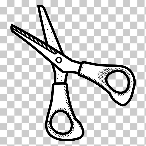 Free: SVG Small scissors line art vector illustration 