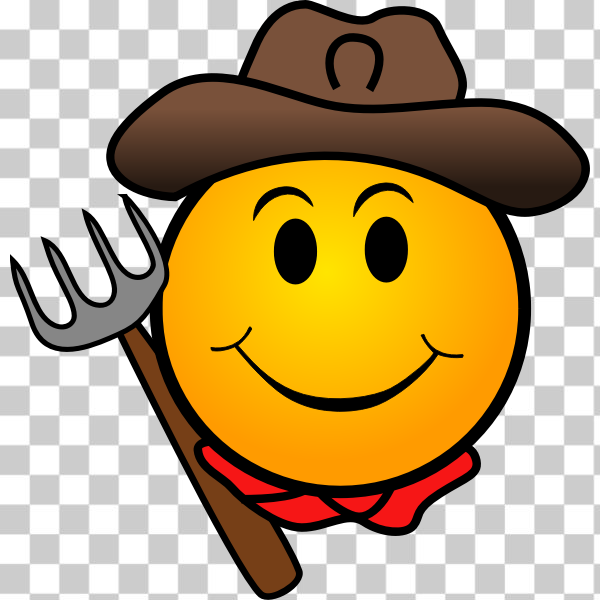 cartoon,cartoon face,Cowboy,farm,farmer,happy face,Smiley,svg,freesvgorg