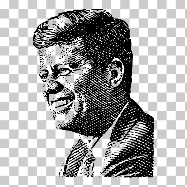2018,JFK,johnfkennedy,Kennedy,president,presidentsday,stamp,upload2openclipart,filter outline,potus,svg,freesvgorg