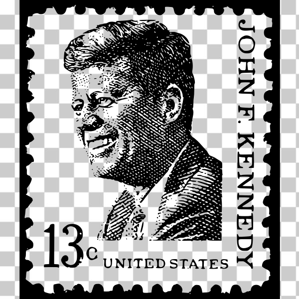 johnfkennedy,Kennedy,president,presidentsday,stamp,unitedstates,USA,filter outline,potus,svg,freesvgorg