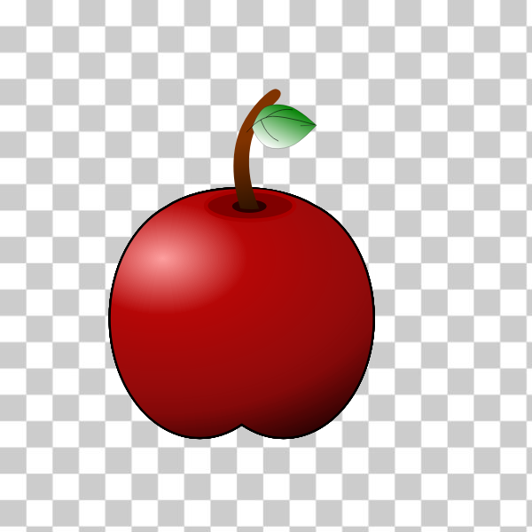 apple,art,fruit,glossy,inkscape,line,line art,new,vector,red apple,linken,svg,freesvgorg