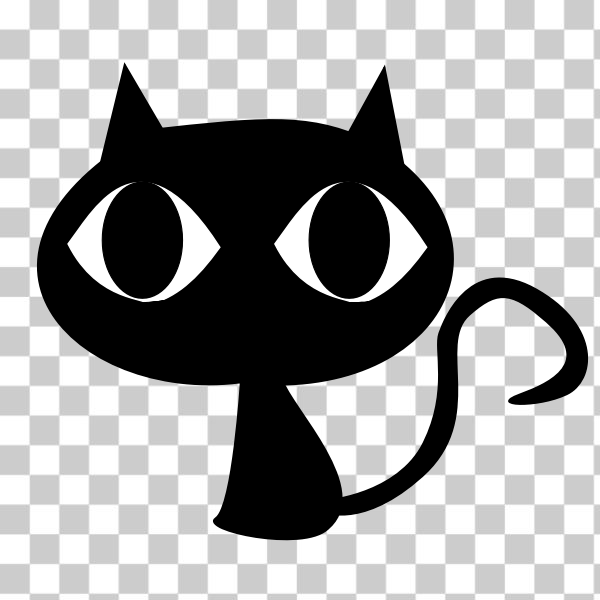 animal,black cat,cartoon,cat,cats,eyes,halloween,Black cat,ak student,Caractères,svg,freesvgorg