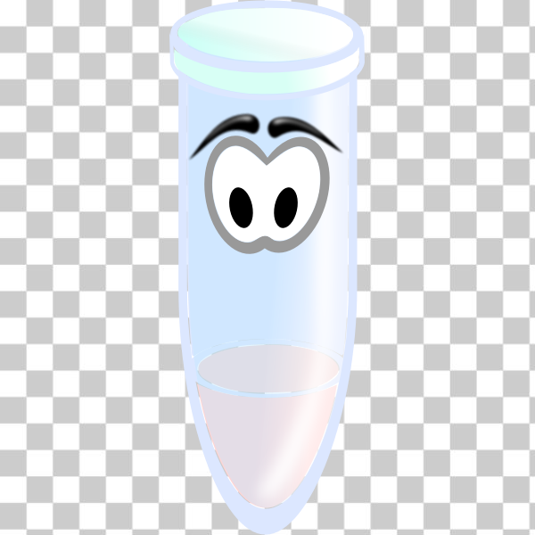Free: SVG Vector image of cartoon test tube 