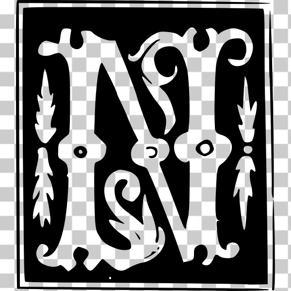 Decorative Letter Set Clip Art at  - vector clip art