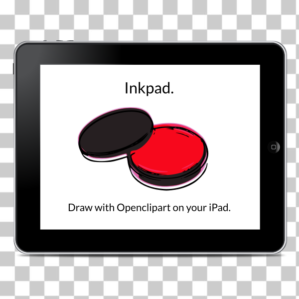 app,cell phone,drawing,ios,ipad,openclipart,tablet,tool,Inkpad,svg,freesvgorg