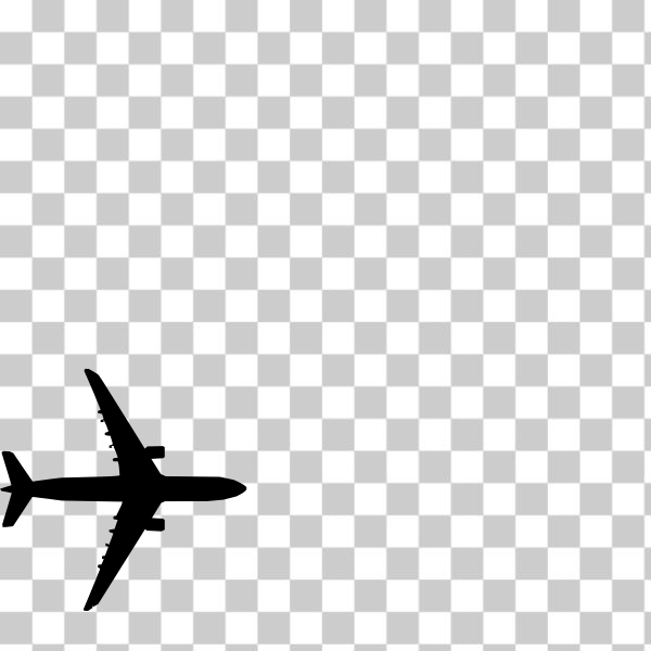 airliner,airplane,black,flying,silhouette,sky,top view,two-engine,svg,freesvgorg