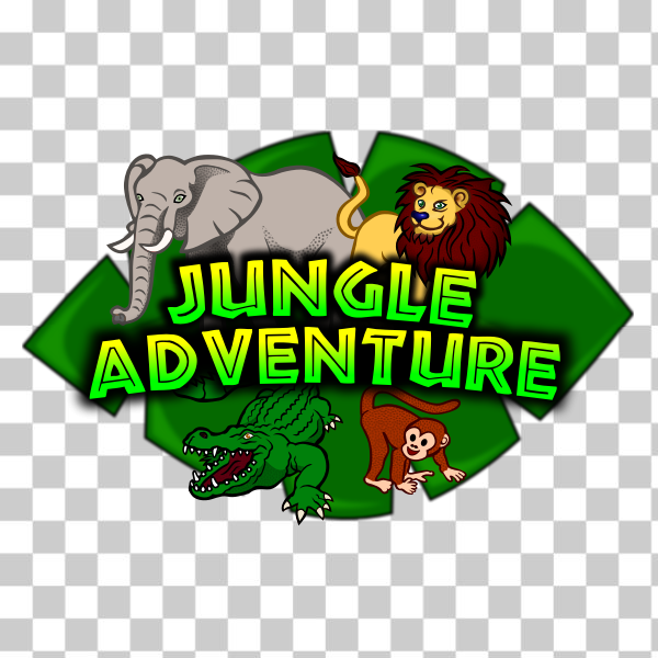 adventure,Africa,animals,crocodile,elephant,jungle,lion,Monkey,safari,tropical,wild,svg,freesvgorg
