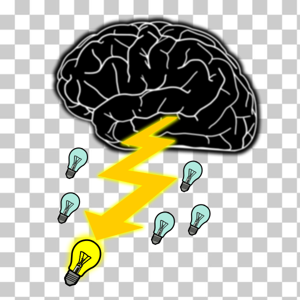 brain,bulb,cloud,idea,rain,storm,svg,EnlightenedSoftware,Enlightened Software,freesvgorg