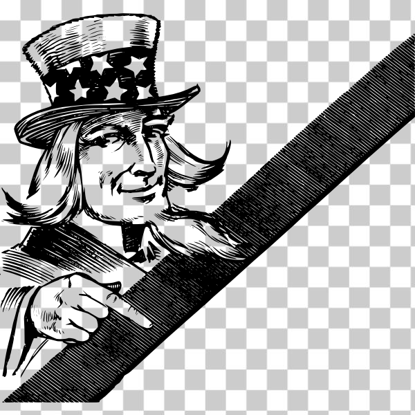 America,line,patriotic,point,top-hat,Uncle Sam,US,svg,freesvgorg