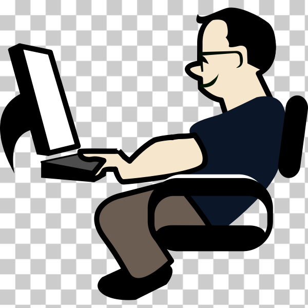 freesvgorg,coding,computer,computer user,electronics,man,pc,programmer,programming,svg,Decideware Images,Comical Cartoon Characters