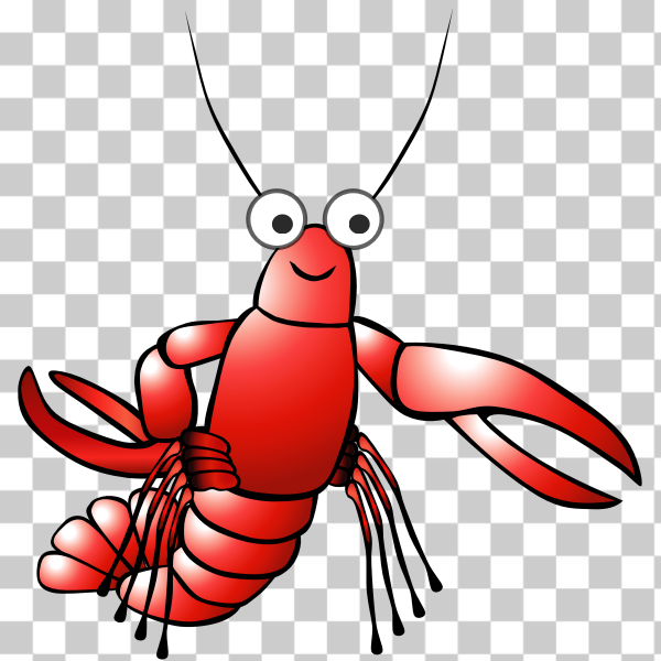 freesvgorg,cartoon,crayfish,lobster,red,sea,stuff,svg,Colibrium graphics,Colibrium graphics (potentials),remix 8230