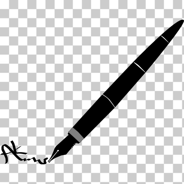 black,bujung,fountain pen,ink,paper,pen,svg,writing,Fountain pen,freesvgorg
