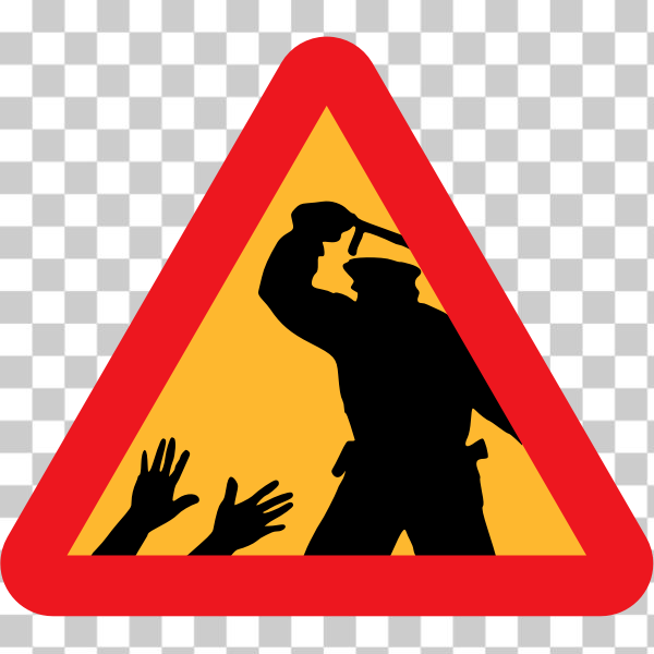 clip art,clipart,man,people,police,remix,roadsign,silhouette,violence,remix 1071,svg,freesvgorg
