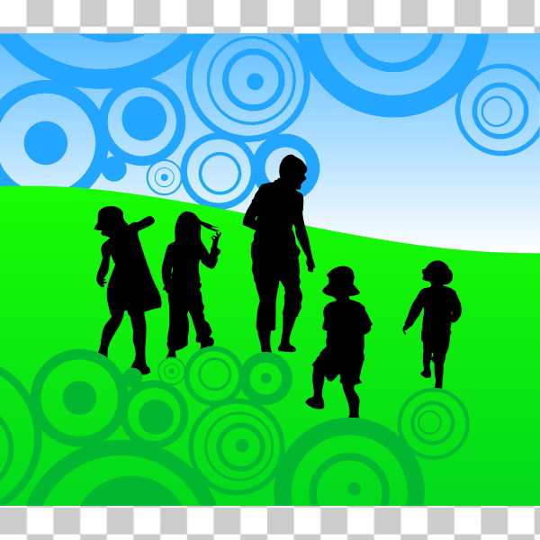 abstract,background,boys,children,circles,concentric,females,svg,freesvgorg