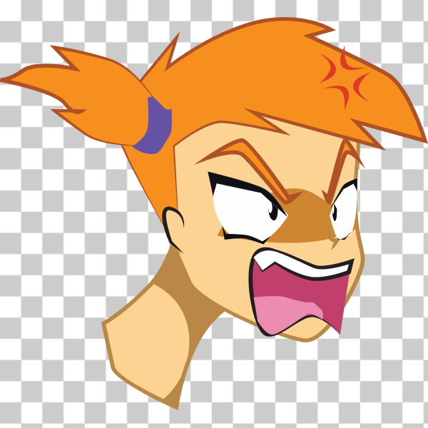 anger,angry,anime,avatar,emoticon,girl,mad,manga,Smiley,teen,upload2openclipart,vectorized,Comic characters,svg,freesvgorg