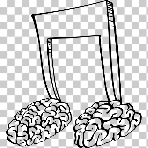 brain,cartoon,clip art,clipart,image,music,note,notes,symbol,thought,svg,freesvgorg