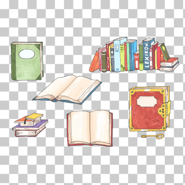 books,college,colorful,education,hand drawn,hand-drawn,illustration,learning,svg,freesvgorg